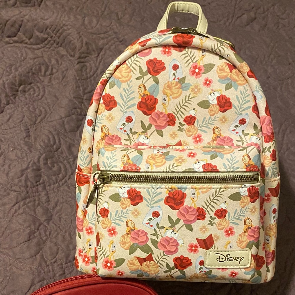 Disney mini backpack beauty and the beast sidekicks